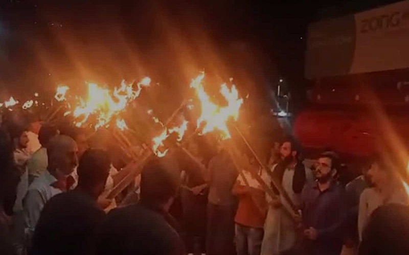 PoK protest against China
