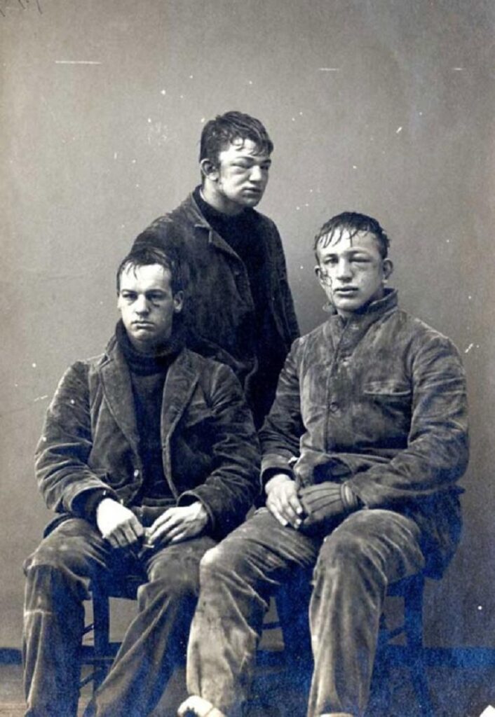 1893, Princeton students after a Freshman or Sophomore snowball fight